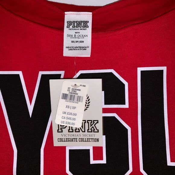 PINK YSU Cropped Top - NWT - Picture 2 of 3